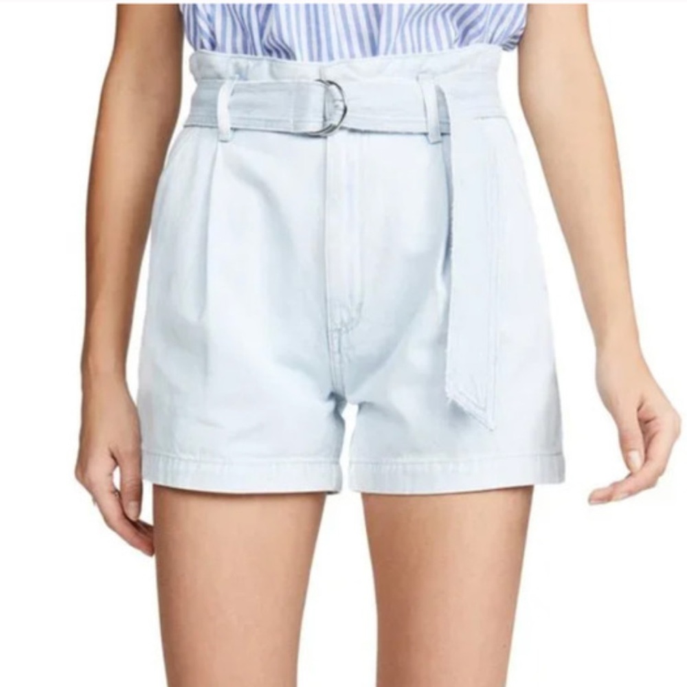 Citizens of Humanity Yvette Belted Denim Light Wash / White Size 27